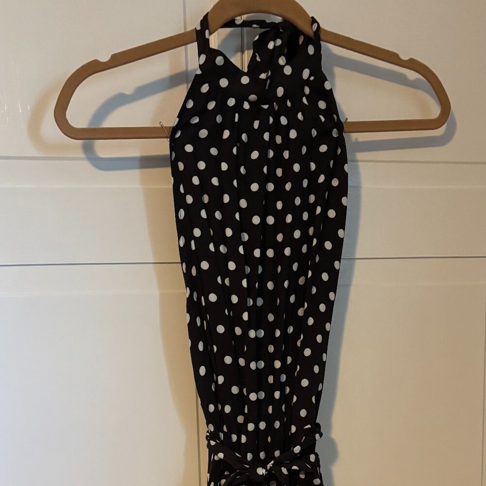 Black and White Polka dot summer jumper-Backless-NEW
